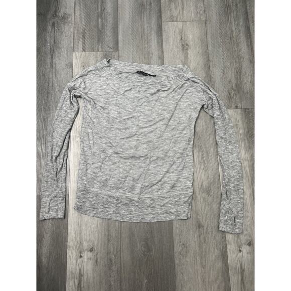 Athleta Super Soft Studio Barre Sweatshirt Lightweight Gray - Picture 5 of 9